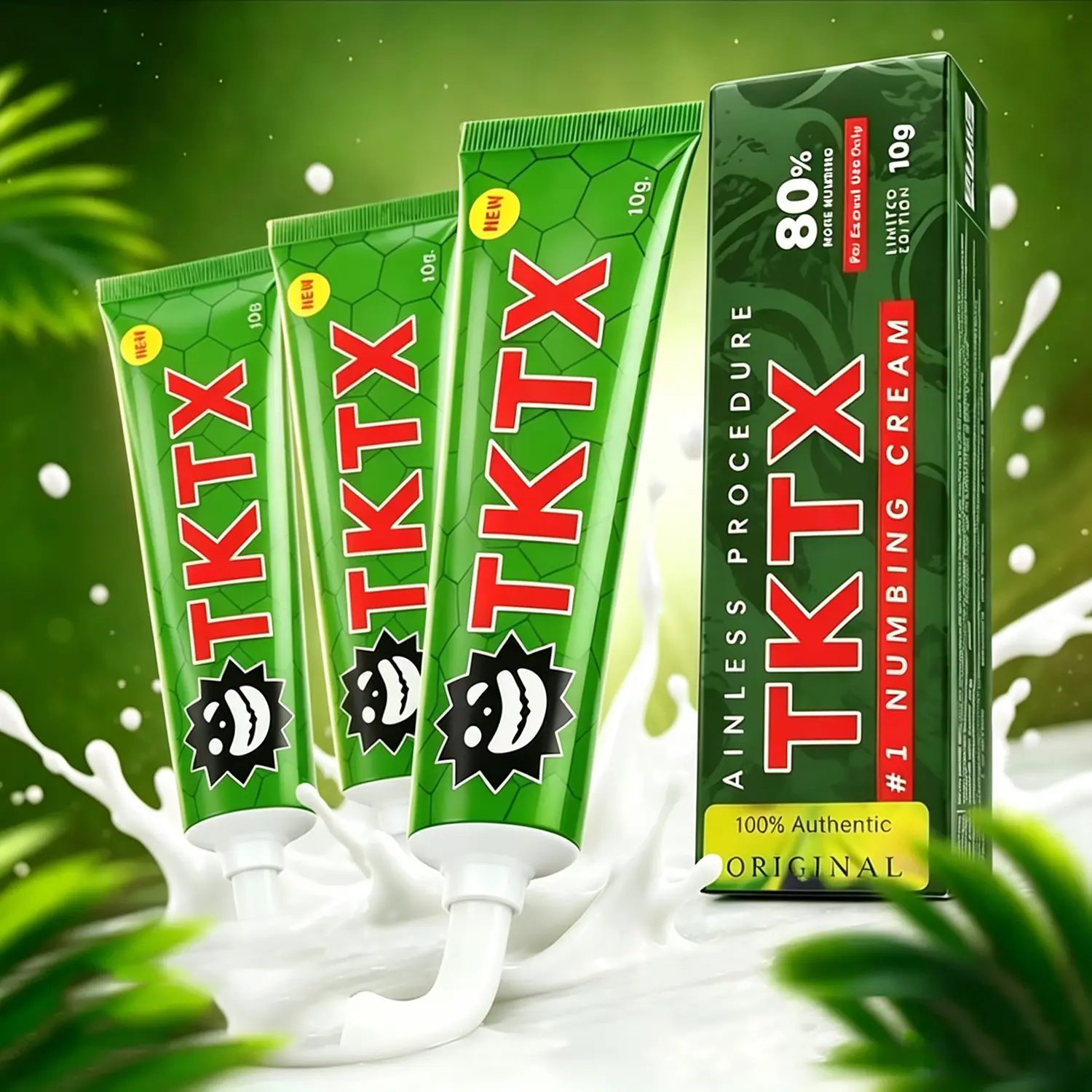 Maximum Strength Tattoo Numbing Cream, Fast Numbness Lidocaine Topical Anesthetic for Tattoos, Permanent Makeup