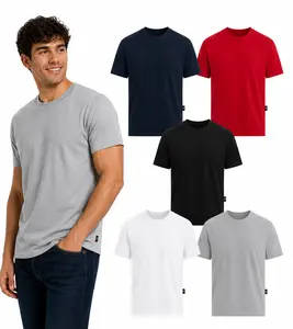 (5-Pack) Men's Short Sleeve Crew Neck T-Shirts Classic Cotton