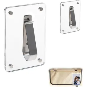 Visor Photo Clip,   Photo Holder Compatible with  & Instax Mini Photos, Picture Holder for  Visor  Sun Visor Picture Clip for , 2 Pack  Interior Accessory