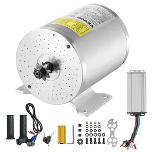 VEVOR VEVOR 2000W Electric Brushless DC Motor Kit - 48V 4300rpm Motor with Upgraded Speed Controller and Throttle Grip Kit for Go Karts E-Bike Motorcycle Scooter DIY