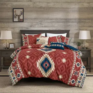 Luxury 6-Piece Southwestern Comforter Set｜Warm Winter Bedding｜Boho Tribal Style