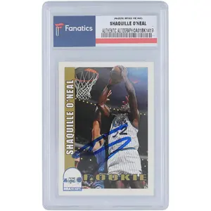 Shaquille O'Neal Orlando Magic Autographed 1992 Skybox RC #442 Card - Skybox - Fanatics Authentic Certified