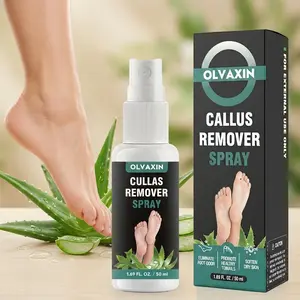 Olvaxin Fast Foot Exfoliator, Callus Spray for Rough Feet & Cracked Heels,  50 ml