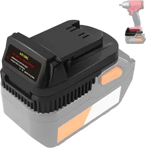 for Ridgid AEG to for Milwaukee Battery Adapter, Convert for Ridgid AEG 18V Hyper Li-ion to for Milwaukee M18 18V Li-ion Battery&Work for Milwaukee M18 18V Lithium Power Tool