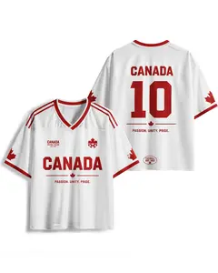 Canada #10 Retro Soccer Northern Mesh Jersey