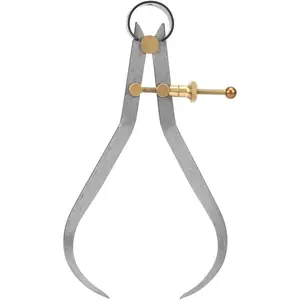 Spring Caliper Measuring Tool Digital Boomerang Leg External Spring Divider Set for Woodworking Turning Lathe Projects 190mm / 7.5in
