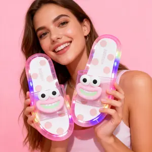 BIQIHERE LED Light Up Slippers for Women, Luminous Glowing Shoes with Color Changing Lights, Comfortable Lightweight Summer Slippers, Stylish Night Wear for Party, Beach, Vacation and Daily Outdoor Use Shoe Footwear Tsinelas Girl Slide Footwear