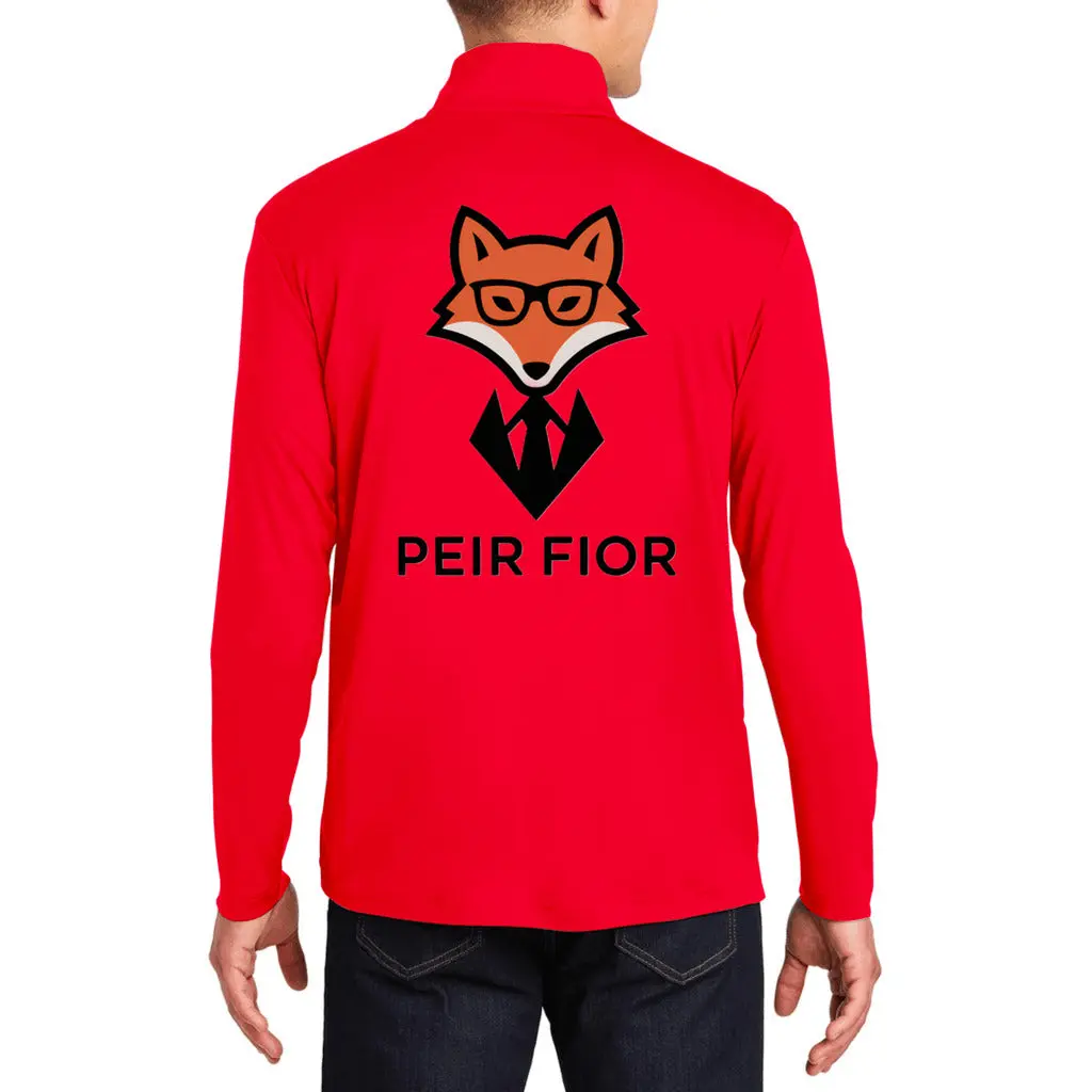 Peir Fior Unisex Baggy Compression Shirt Athletic Top Sport Pullover quarter zip sweatshirt