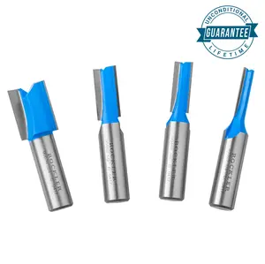 Rockler 4-Pc. Straight Bit Set - 1/2" Shank