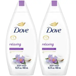 Dove Body Wash Relaxing 2-Pack – Jasmine & Coconut Milk for Softer, Smoother Skin, 15.2 Oz Ea DOVE Cleansing