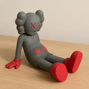 Seated Inspired Art Toy – Matte Vinyl Designer Figurine Decor