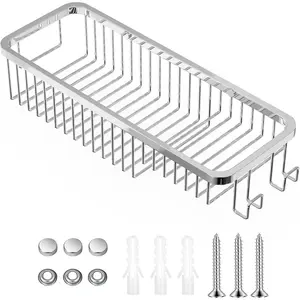 Basket Wall Shower Caddy 304 Stainless Shower Organizer Soap Basket