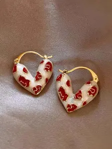 Heart Shaped Earrings, Fashionable Jewelry for Women, Daily Clothing Decor, Trendy All-match & Exquisite Jewelry for Birthday Gift