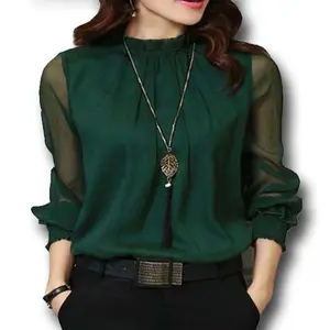 Elegant Lady Casual Chiffon Blouses