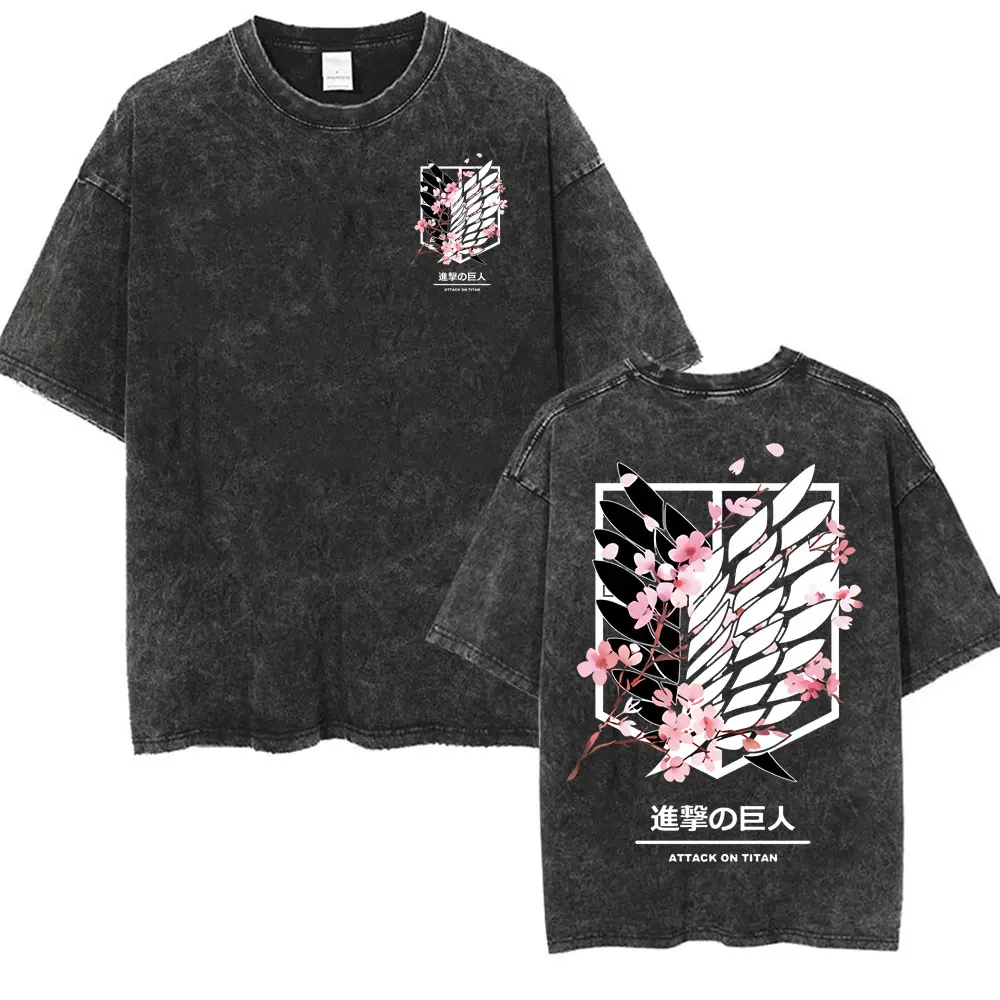 Wash Worn-In Oversized Short Sleeve Casual T Shirt  Menswear Distressed