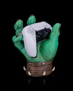 Smash Button Orc Grip Controller Stand – 3D Printed Fantasy Hand Gaming Holder | Compatible with PS5, Xbox & More