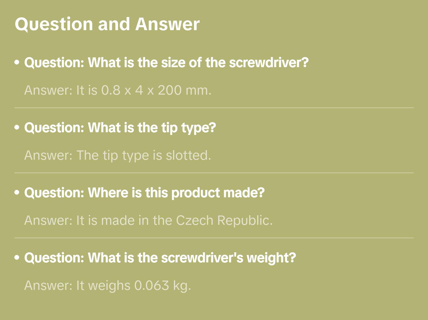 Wera 335 Screwdriver for slotted screws, 0.8 x 4 x 200 mm