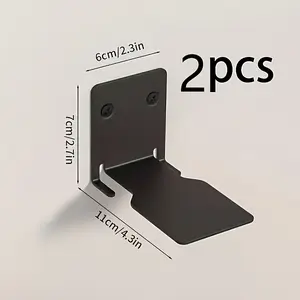 [Floating Bookshelf] 2-4pcs Modern Metal Floating Bookshelf | Wall Hanging Heavy Book Organizer, Space-Saving Invisible Shelf for Living Rooms, Bedrooms, Offices - Ideal for Holidays, Housewarming Gifts