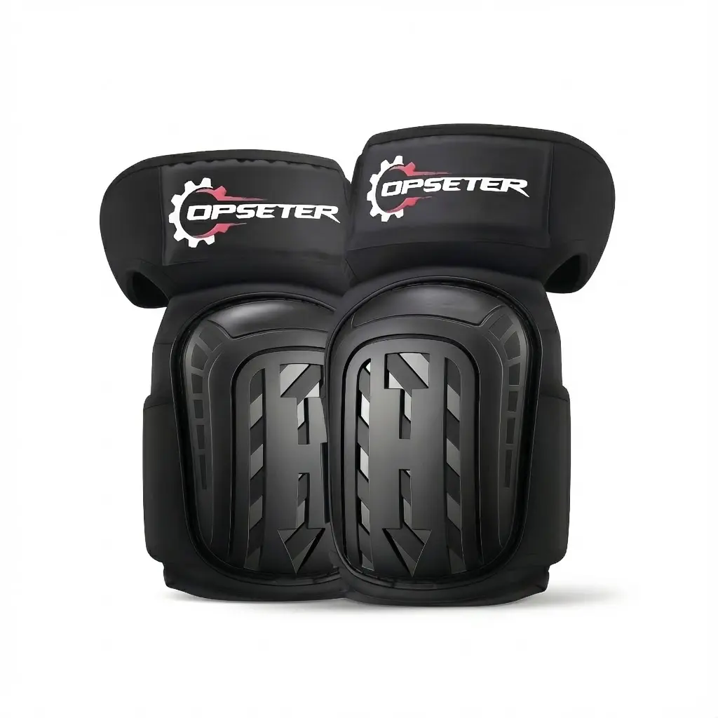 Heavy-Duty Gel-Foam Construction Kneepads with Gel Foam Padding, Cushioning & Shock-Absorbing Heavy Duty Design for Home Improvement Work Safety Equipment, Reducing Pressure