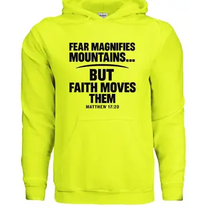 Faith Moves Mountains  Gildan G185 Adult Heavy Blend 50/50 Hoodies
