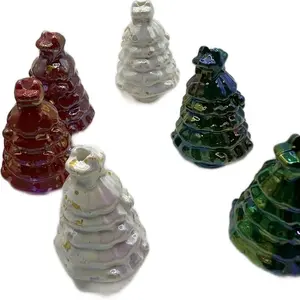 22mm Green Red and White Christmas Tree Bead Mix 20pcs for beaded pens big beads Crystal Diy Charms Beading Making