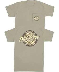 Old Row Men's Duck Camo T-Shirt with Circle Logo Pocket