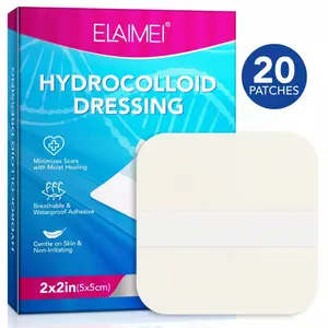 Hydrocolloid Wound Dressing, 20 Pack Ultra Thin 2" x 2" Large Patch Bandages , acne patches