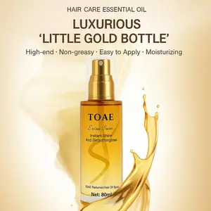 TOAE-Hair Care Essential Oil 80ml Spray Scalp and Hair Strengthener Leave-in Conditioner Comfort Shampoo Cleanser Anti-Hair Loss with Natural Extracts Daily Healthy Hair Care