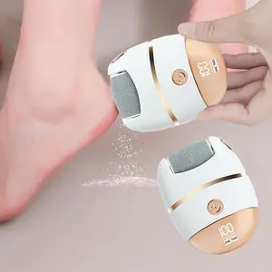 Rechargeable Electric Foot Polisher, 1 Box Portable Foot Polisher with 2 Counts Replacement Heads, Foot Care Tool for Women & Men