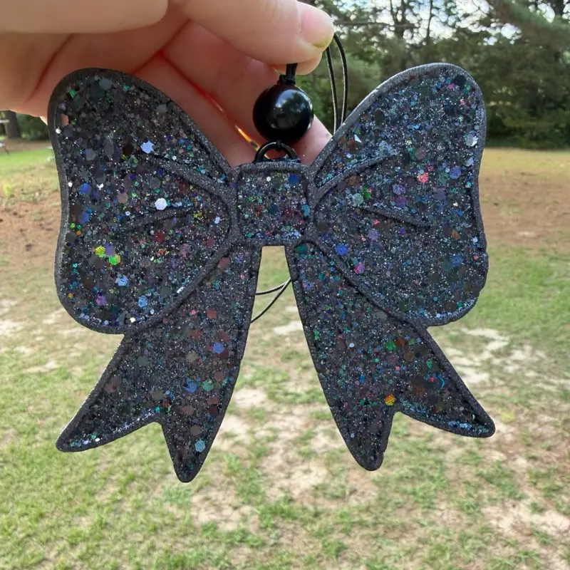 Black Bow Car Freshie