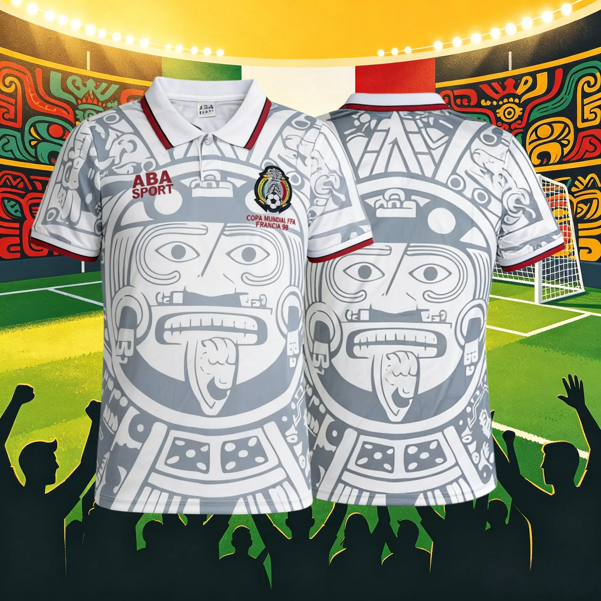 1998 Mexico Home And Away Green White Black Red Short Sleeve And Long Sleeve Soccer Jersey Fans Version