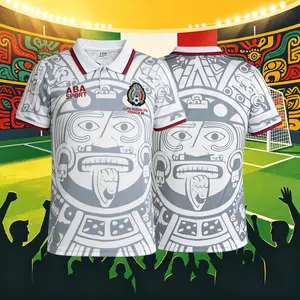 1998 Mexico Home And Away Green White Black Red Short Sleeve And Long Sleeve Soccer Jersey Fans Version