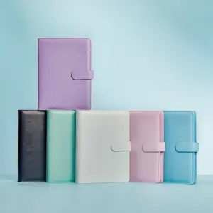 Mandu Deco Standard A5 Leather Binder with 10 Pocket Pages and Set of Backboards - Office Stationery