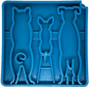 Sodapup Waiting Dogs Design eTray Enrichment Tray for Dogs - Slow Feeder, Puzzle Feeder Bowl - Ideal for All Dog Sizes - FDA Compliant & Made in USA