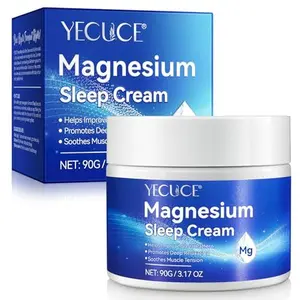 Magnesium Lotion,Pure Magnesium Cream for Better Sleep,Leg & Joint Care,Non-Greasy -Topical Magnesium Chloride-Skin Friendly Ingredients-3.17 OZ