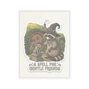 Raccoon Wizard Sticker Kiss-Cut | A Spell for Gentle Friends sticker