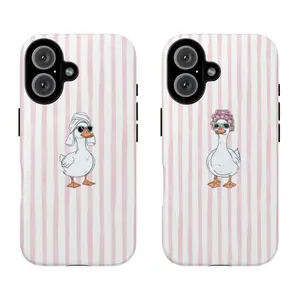 Cartoon Monkey Tough Phone Case, Cute Curious Monkey Phone Cover, Fun Protective Cover for Kids and Adults
