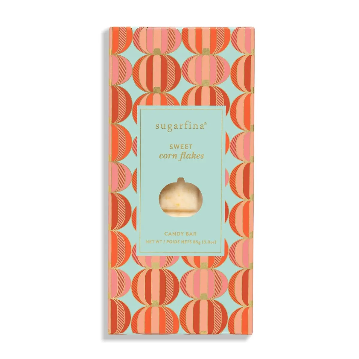 Sugarfina Pumpkin Sweet Corn Flakes Candy Bar | White Chocolate | Halloween Candy