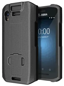 Case with Stand for Zebra TC21 TC26 Mobile Computer Scanner, Nakedcellphone Textured Slim Hard Shell Protector Cover with Kickstand