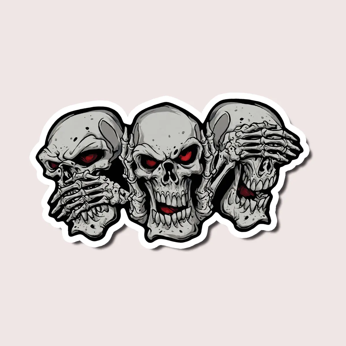 Last Stand Skull Helmet Sticker, Tactical Military Skull Art Vinyl Decal, Veteran Combat Ammo Design for Laptops, Helmets, Father’s Day Gift