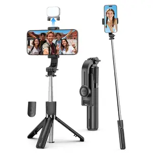 41 Inch Extendable Selfie Stick Tripod with Wireless Remote and Tripod Stand, Portable, Lightweight, Compatible with iPhone 17 Pro Max 16 15 14 13 12 11,Samsung Android Smartphone