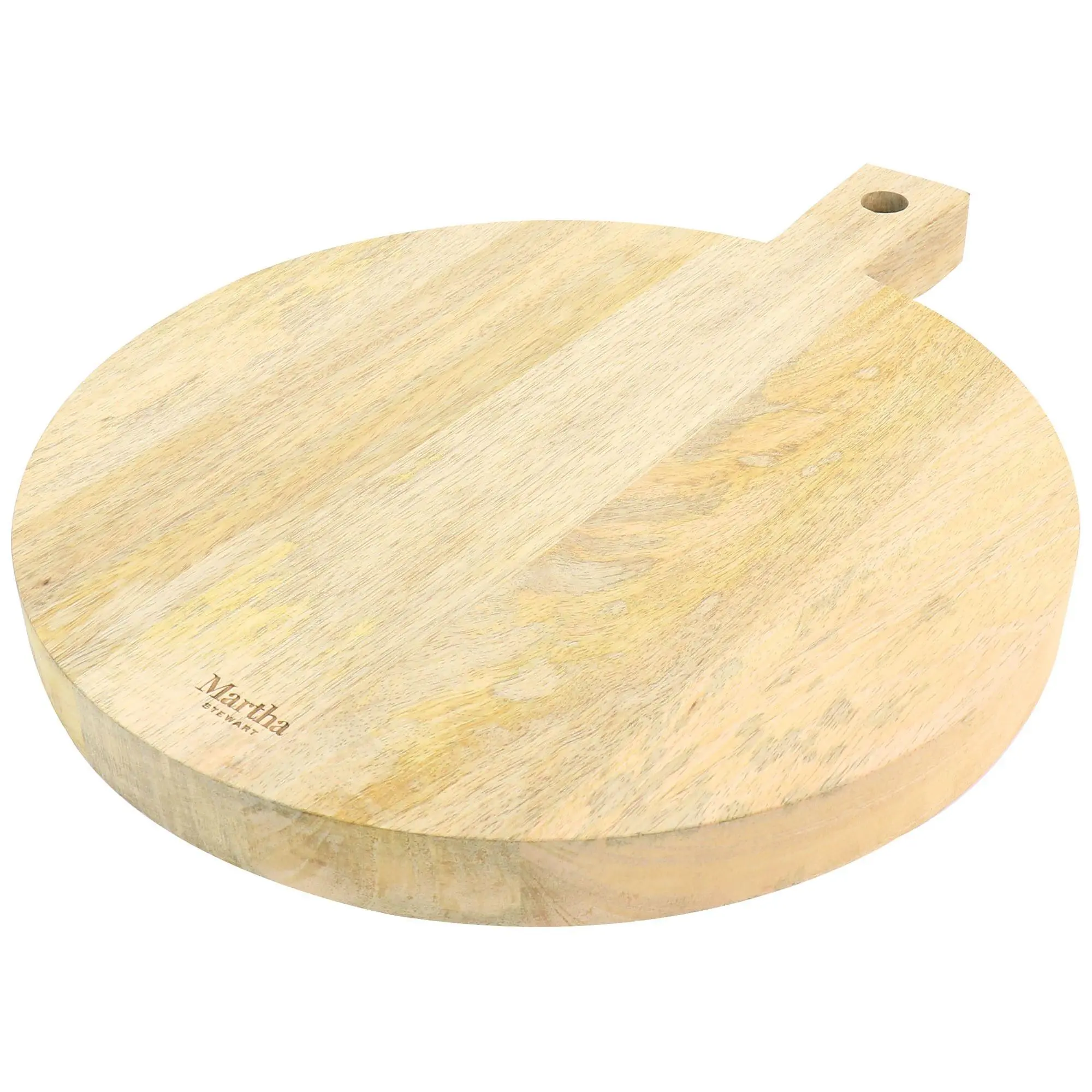 Martha Stewart 14" Mango Wood Round Charcuterie Serving Board
