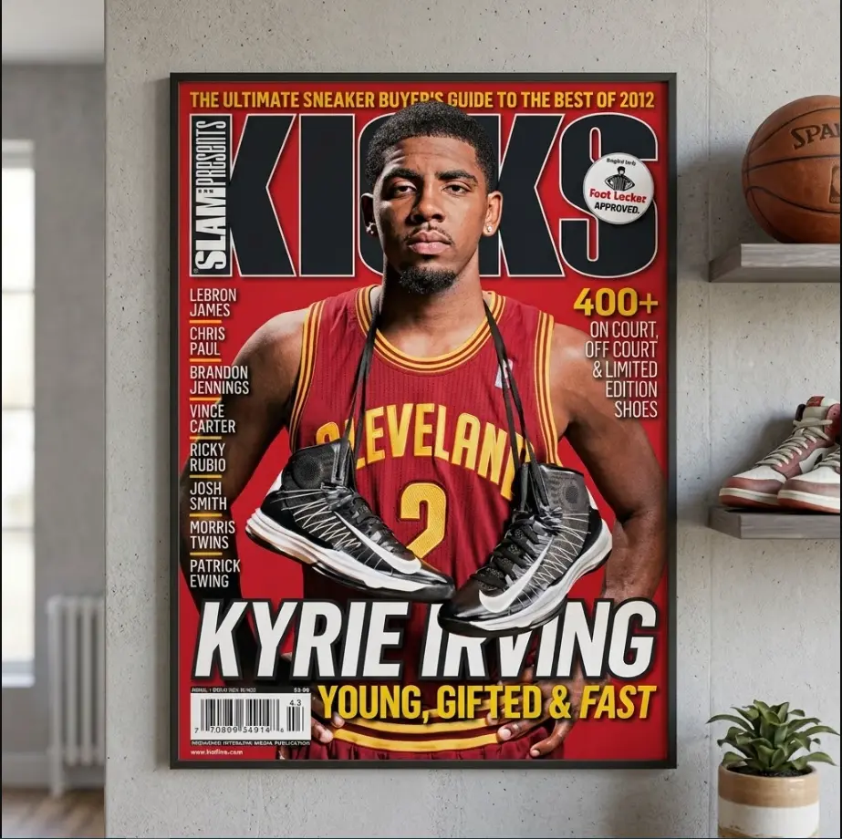 Kyrie Irving NBA SLAM Cover Poster, Iconic Basketball Wall Artwork - No Frame, Home Decoration for Room, Ideal Gifts for Basketball Fans