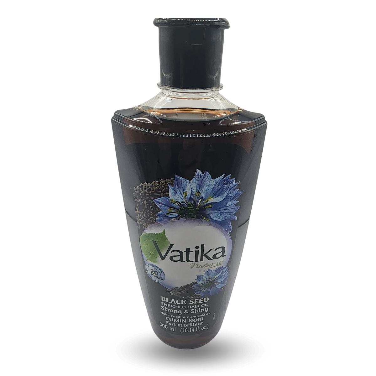 Dabur Vatika Black Seed Hair Oil 300ML - 100% Natural Ingredients - Moisturizing Oil for Hydration & Care - Paraffin-Free, Lightweight Formula