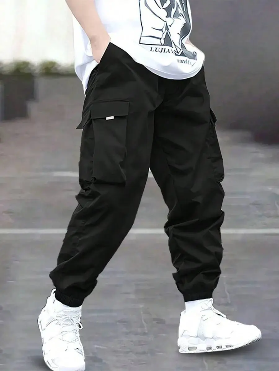 Boys/Teens cargo pants Casual outdoor pocket sweatpants for Spring/Summer/Fall for Daily Wear Age8-16Y