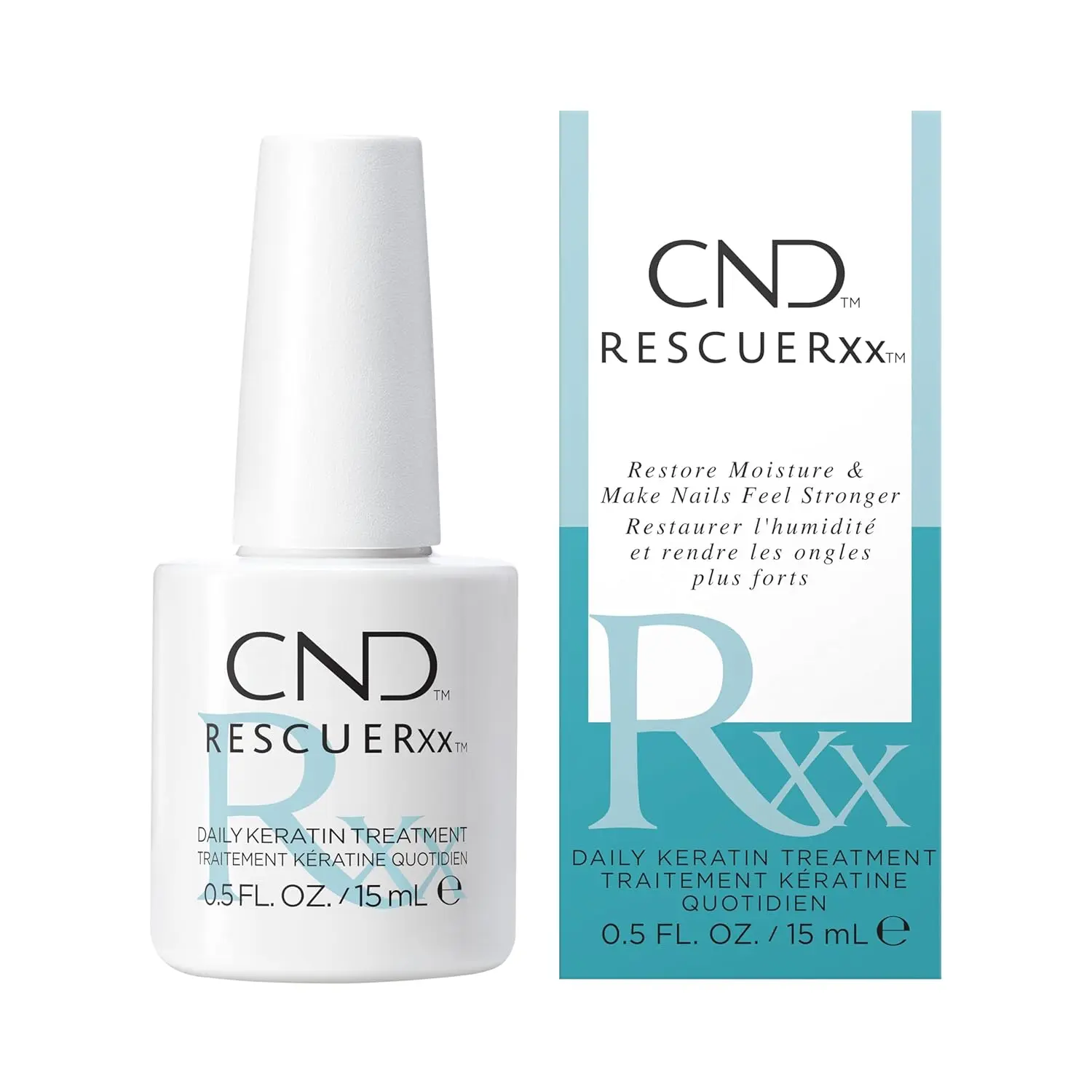 CND RescueRxx Nail Care Daily Keratin Treatment 0.5oz/15ml