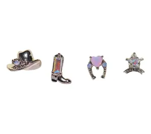 Western Earring Set - 4 Cowboy Studs | Gold and Silver Mix & Match Collection