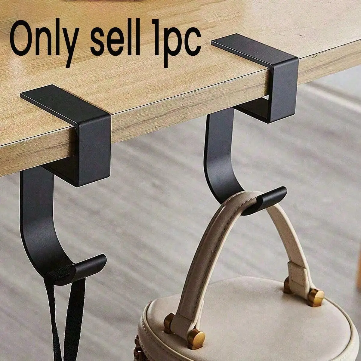 Portable Hook with Non-Slip Design, Detachable Sides, Strong Load Capacity, Ideal for Office Desks, Bookshelves, Home Office Use, Home Organizer Hook, Convenient Hook, Room Organization Products
