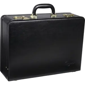 Amerileather  Expandable Faux Leather Attach Case, Black & Brown - Large