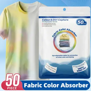 [Frsara] Shout Color Catchers for Laundry 50 Count Fabric Color Absorber Prevents Color Runs Maintains Original Clothing